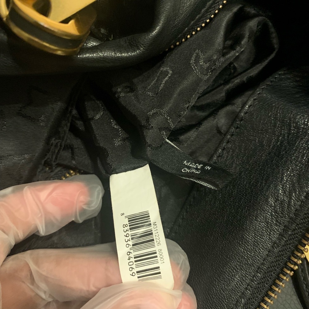 Marc Jacobs Black Tote with Gold Accents - Picture 9 of 16
